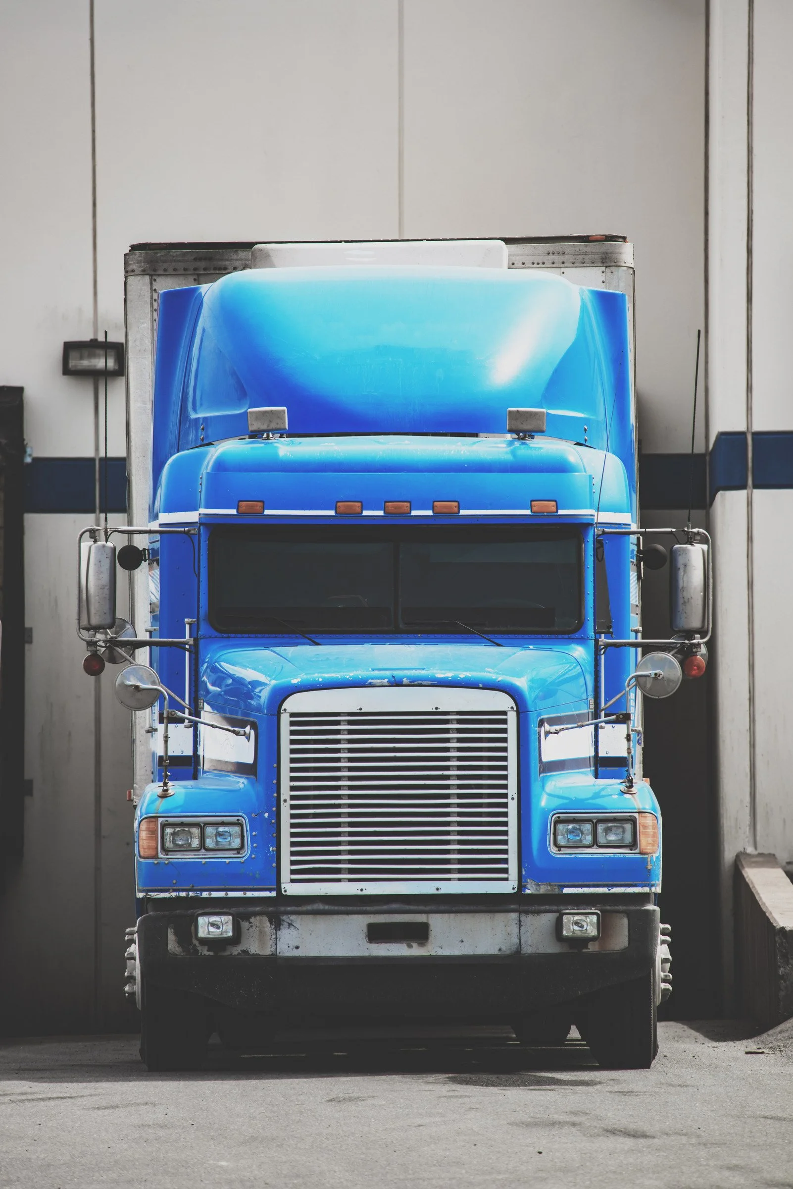 Blue truck
